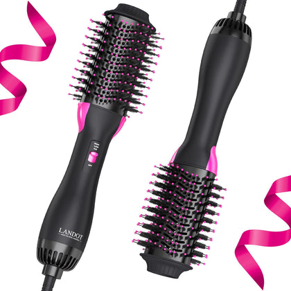 Brosse soufflante LANDOT 60mm vue de face avec design ergonomique