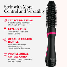 Brosse soufflante REVLON en utilisation