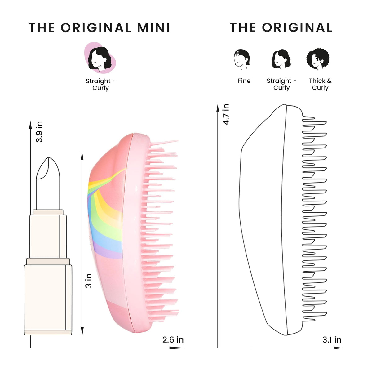 Brosse TANGLE TEEZER Mini adaptée aux cheveux des enfants