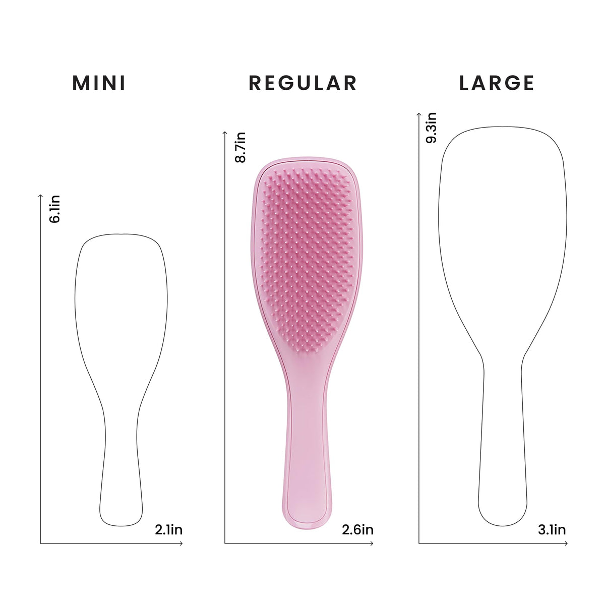 Brosse TANGLE TEEZER Rosebud vue de côté
