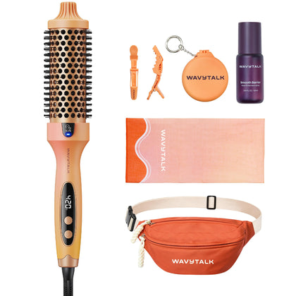 Brosse thermique ionique Wavytalk Blowout support vue de face