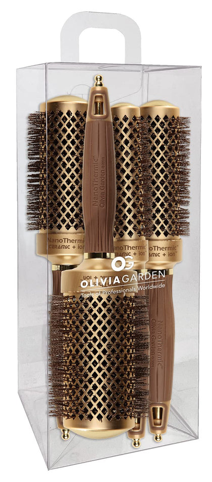 Brosse thermique Olivia Garden NanoThermic céramique ionique vue de face
