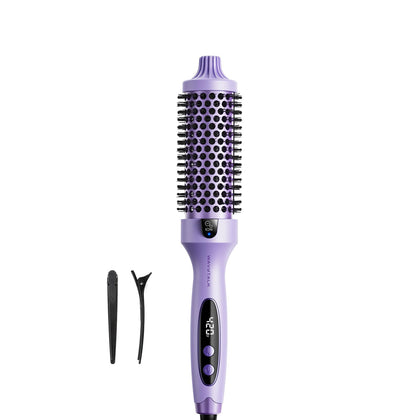 Brosse thermique wavytalk 1,5 pouces vue avant avec affichage LED