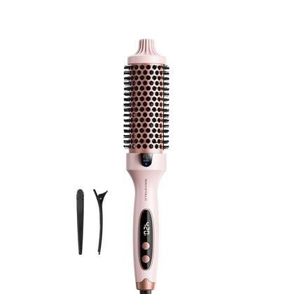 Brosse thermique Wavytalk 1,5″ vue de face avec affichage LED