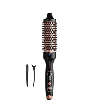 Brosse thermique wavytalk 1,5'' vue de face avec affichage LED