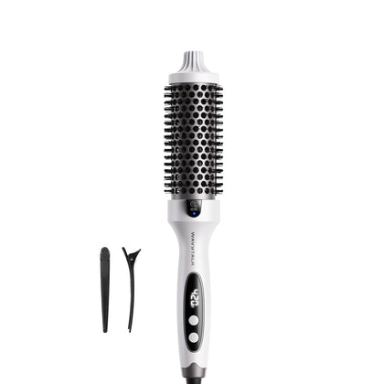Brosse thermique Wavytalk 1,5'' vue de face avec affichage LED