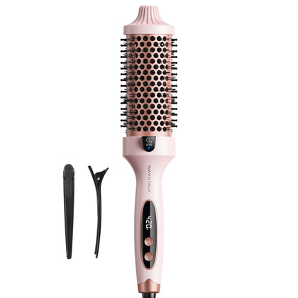 Brosse thermique Wavytalk 1,77 pouces vue avant avec poils chauffants