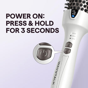Brosse thermique Wavytalk vue de côté