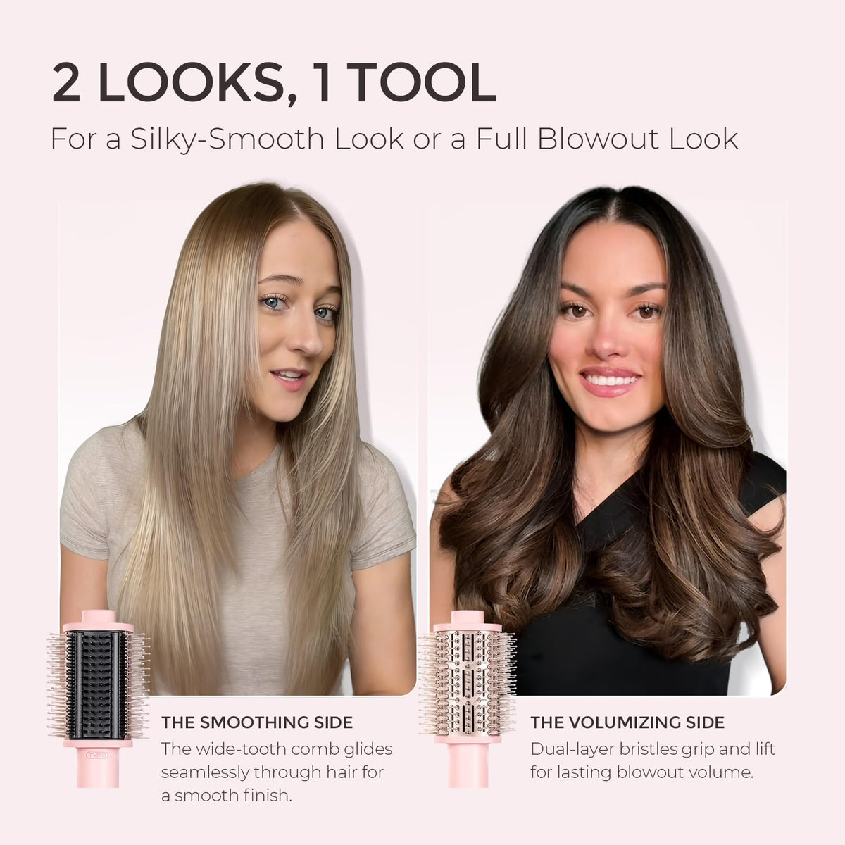 Brosse TYMO en utilisation pour un blowout lisse