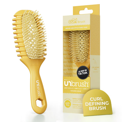 Brosse UNbrush Curl de FHI Heat vue de face avec poils anti-statiques