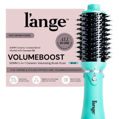 Brosse volumatrice L'ANGE HAIR 60mm vue de face avec baril céramique
