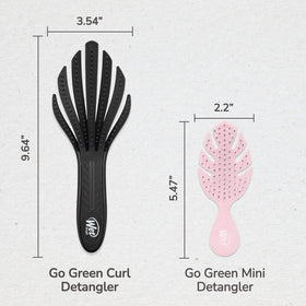 Brosse Wet Brush Go Green dans une salle de bain, prête à l'emploi