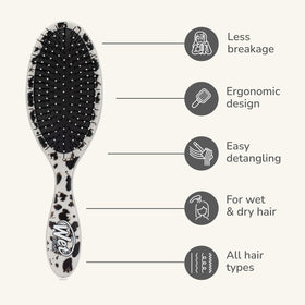 Brosse Wet Brush Originale Démêlante Léopard Tan avec poils IntelliFlex