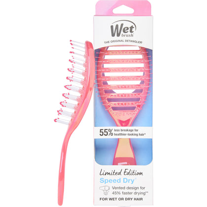 Brosse Wet Brush Speed Dry Édition Limitée Prismatic Glow Rose vue de face