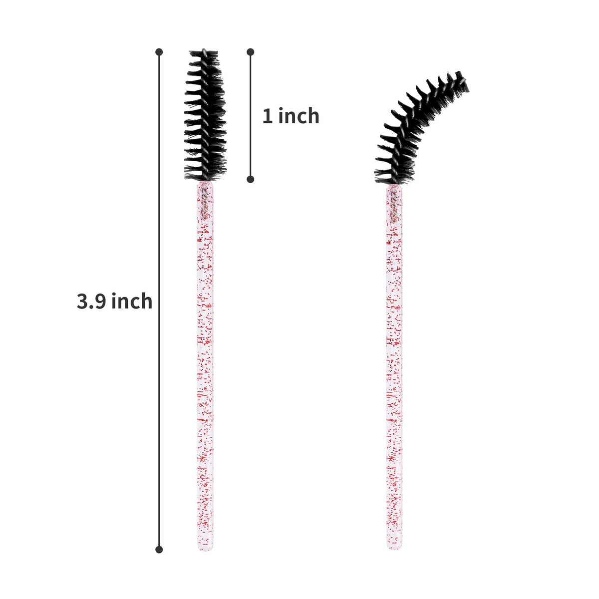 Brossettes à cils CHEFBEE sur un fond de maquillage