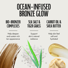 Brown Sugar Après-Soleil avec arrière-plan plage
