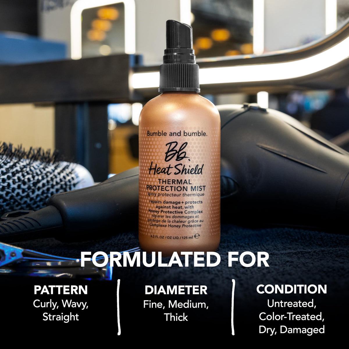 Brume Bumble and bumble avec un arrière-plan naturel