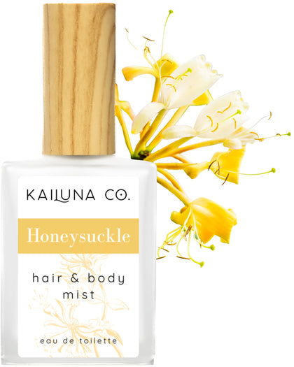 Brume corporelle Kailuna Co. à l'honeysuckle vue de face