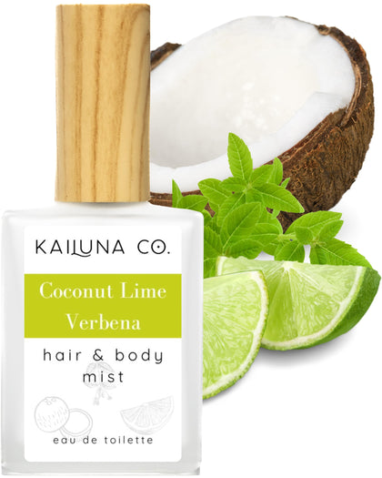 Brume corporelle Kailuna Co. Coco Citron Verveine 15 ml vue de face