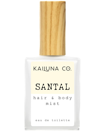 Brume corporelle Santal Kailuna Co. 100g vue de face