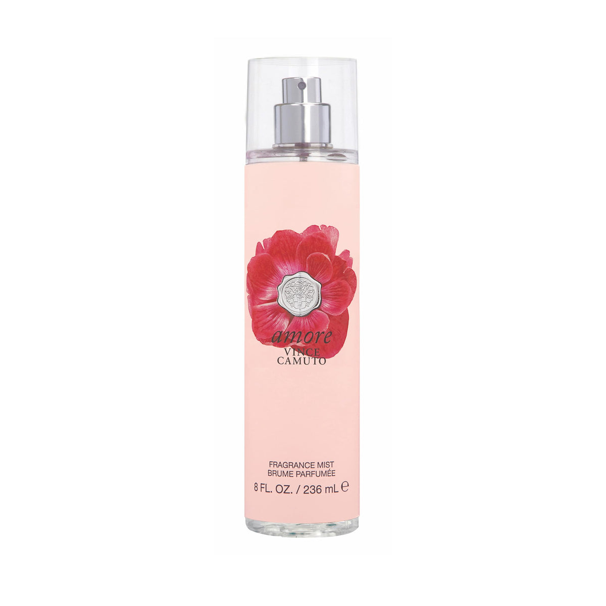 Brume corporelle Vince Camuto Amore 8 oz, vue avant avec flacon élégant