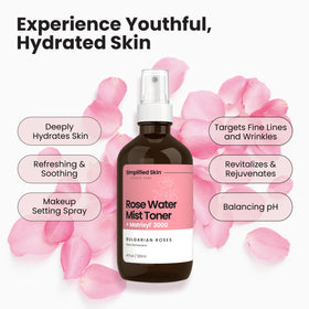 Brume de rose dans un cadre de salle de bain