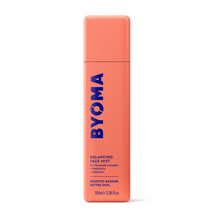 Brume équilibante visage BYOMA 180g vue avant avec spray