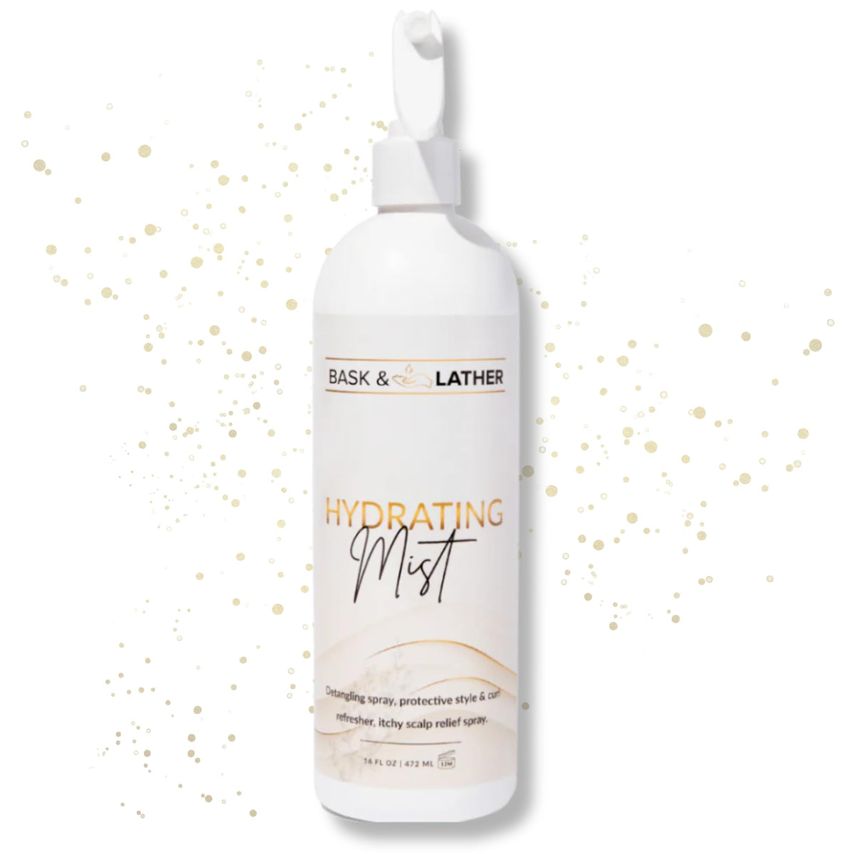 Brume hydratante BASK & LATHER 540g avec flacon transparent
