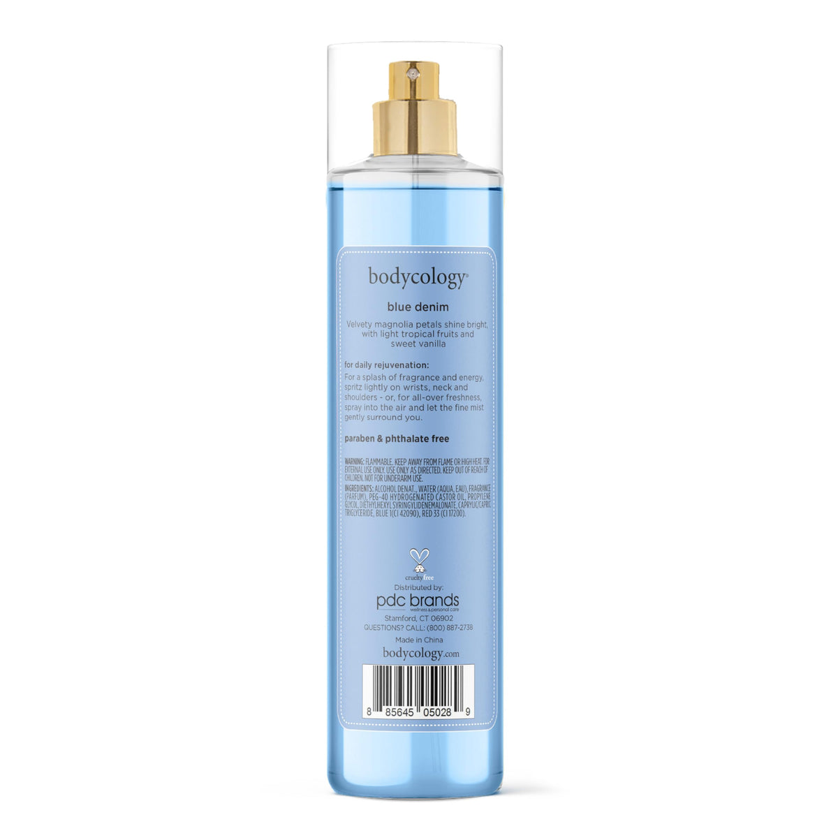 Brume parfumée Bodycology Blue Denim 240 ml avec crème pour le corps