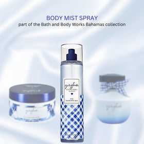 Brume parfumée Gingham Bath & Body Works sur une coiffeuse