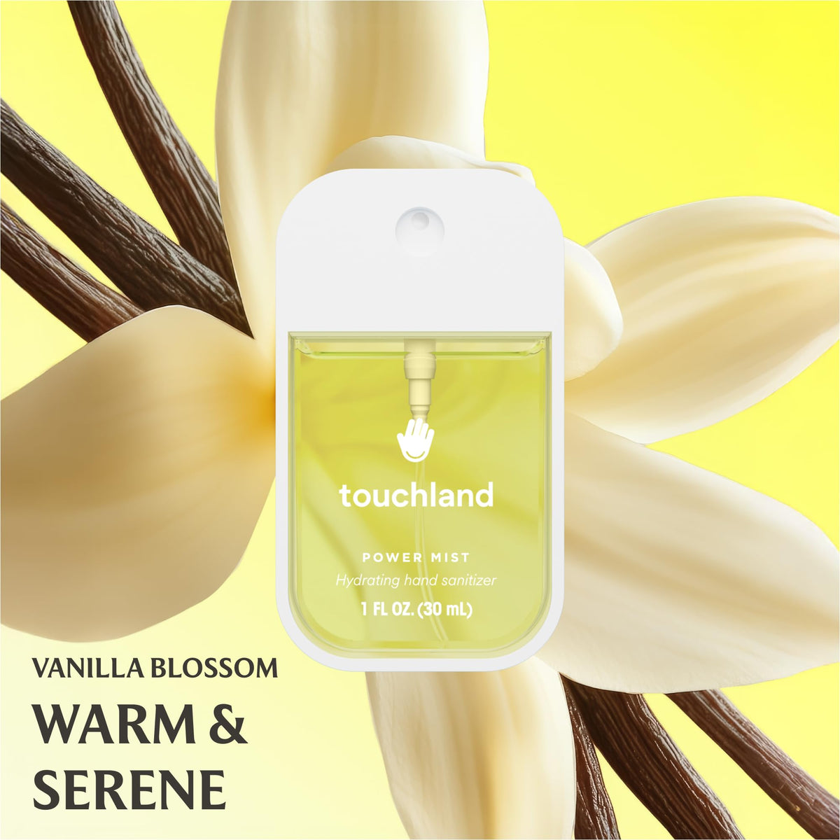 Brume parfumée pour le corps et les cheveux Touchland Vanille Velvet