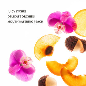 Brume parfumée Touchland Peachy Lychee en utilisation