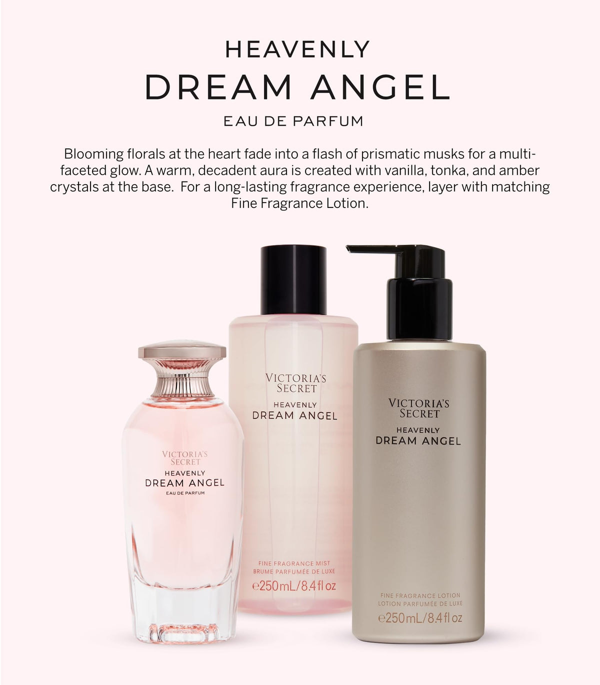 Brume parfumée Victoria's Secret Dream Angel sur une table décorative