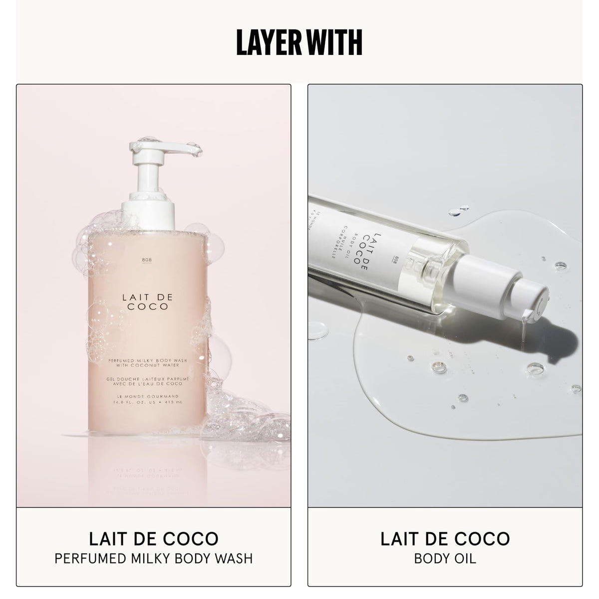 Brume pour cheveux et corps Lait de Coco en complément