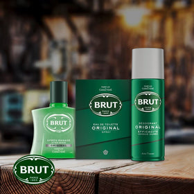 Brut Eau de Toilette 100 ml côté du flacon
