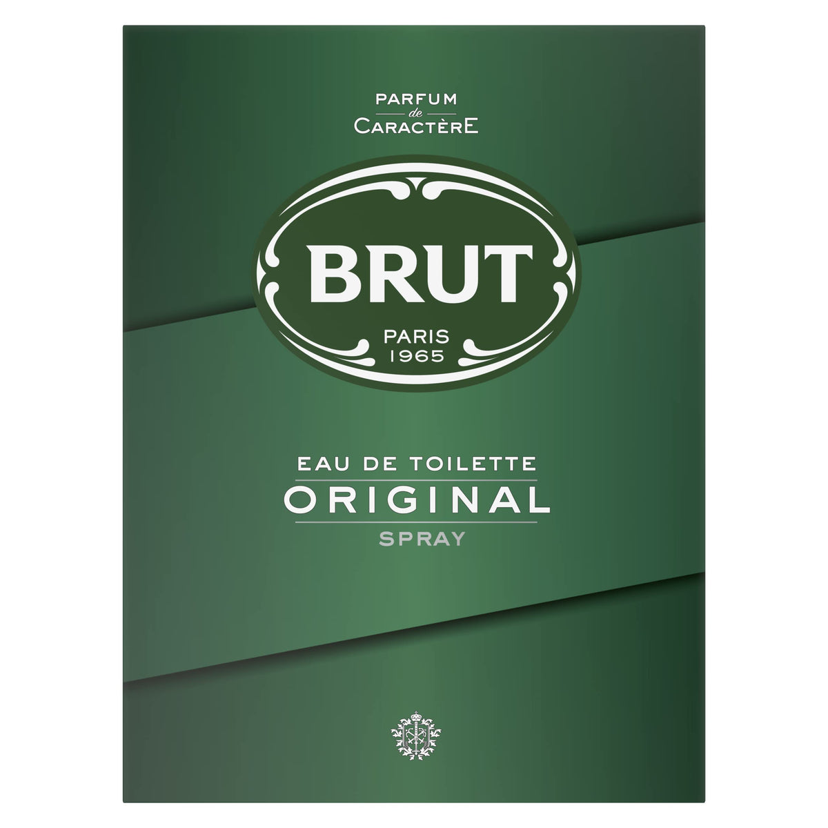 Brut Eau de Toilette 100 ml vue de face avec flacon transparent