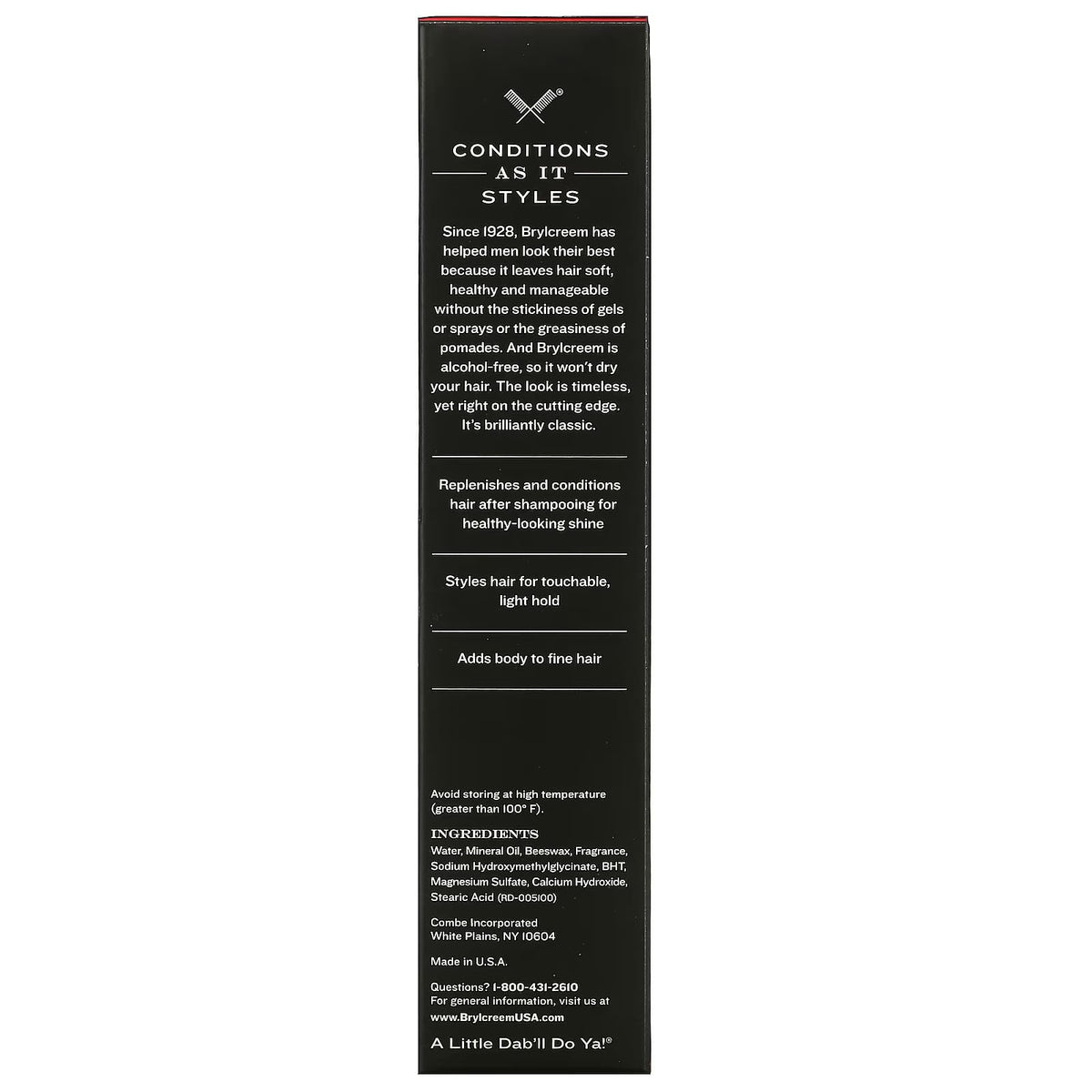 Brylcreem crème capillaire 3-en-1 sur un miroir