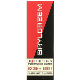 Brylcreem crème capillaire 3-en-1 vue de face avec packaging