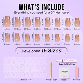 BTArtbox faux ongles avec accessoires inclus