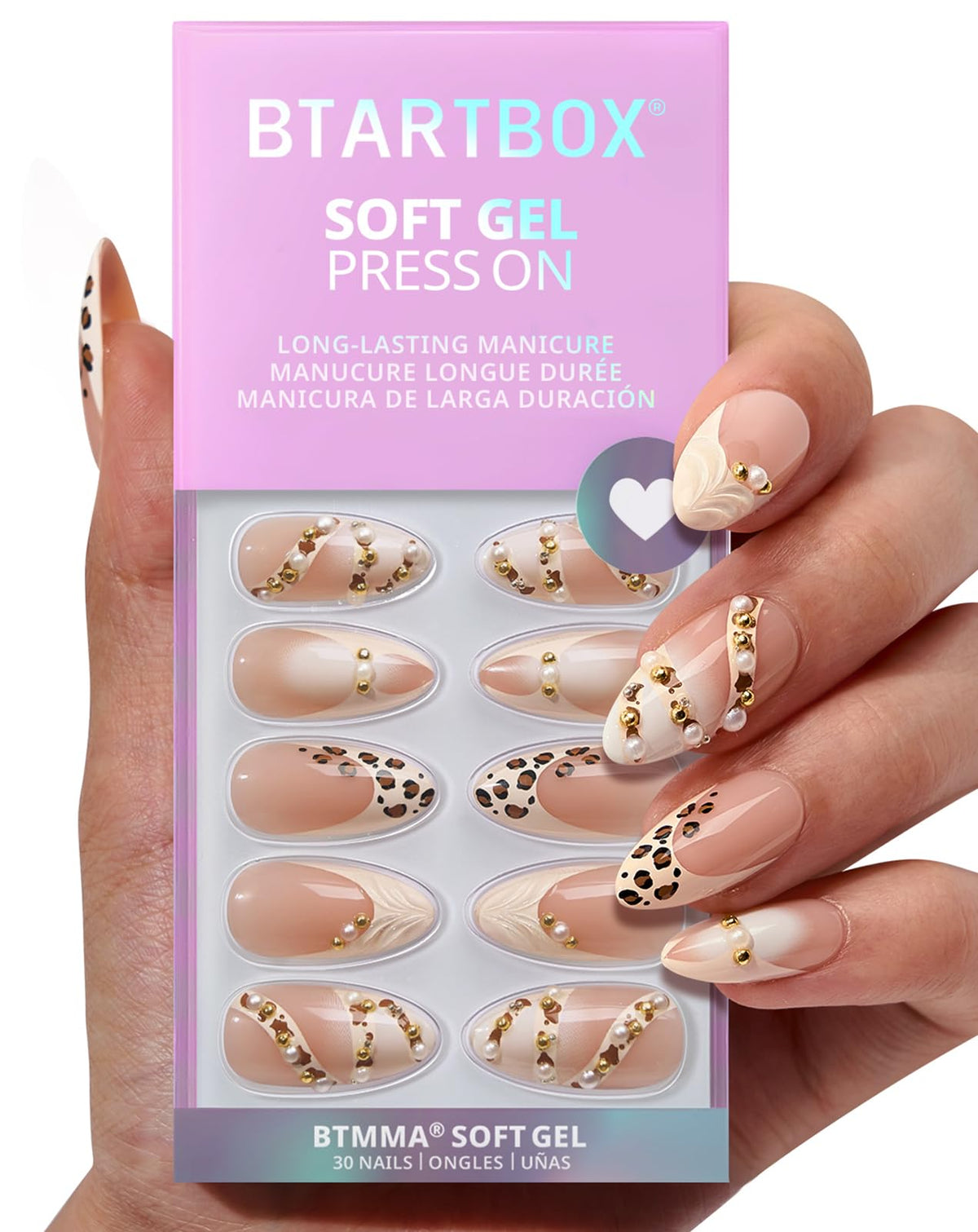 BTArtbox faux ongles Cheeky Duo 30Ct en boîte