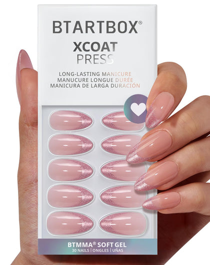 BTArtbox Faux Ongles Pink Frosting 30 Ct - vue de face