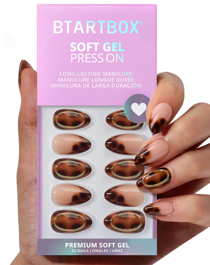 BTArtbox faux ongles press-on Amber Hoops vue de face