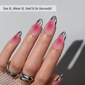 BTArtbox Faux Ongles Press-On Lolita Razor, ensemble complet avec accessoires