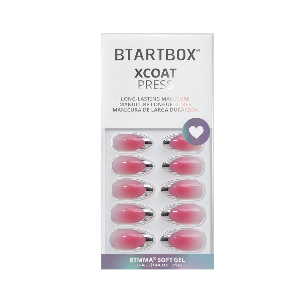 BTArtbox Faux Ongles Press-On Lolita Razor, packaging vu de dos