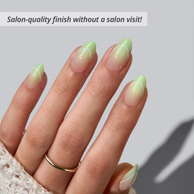 BTArtbox Faux Ongles Press-On Ombre Vert, présentation des tailles