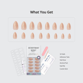 BTArtbox faux ongles press-on, taille et options de pose