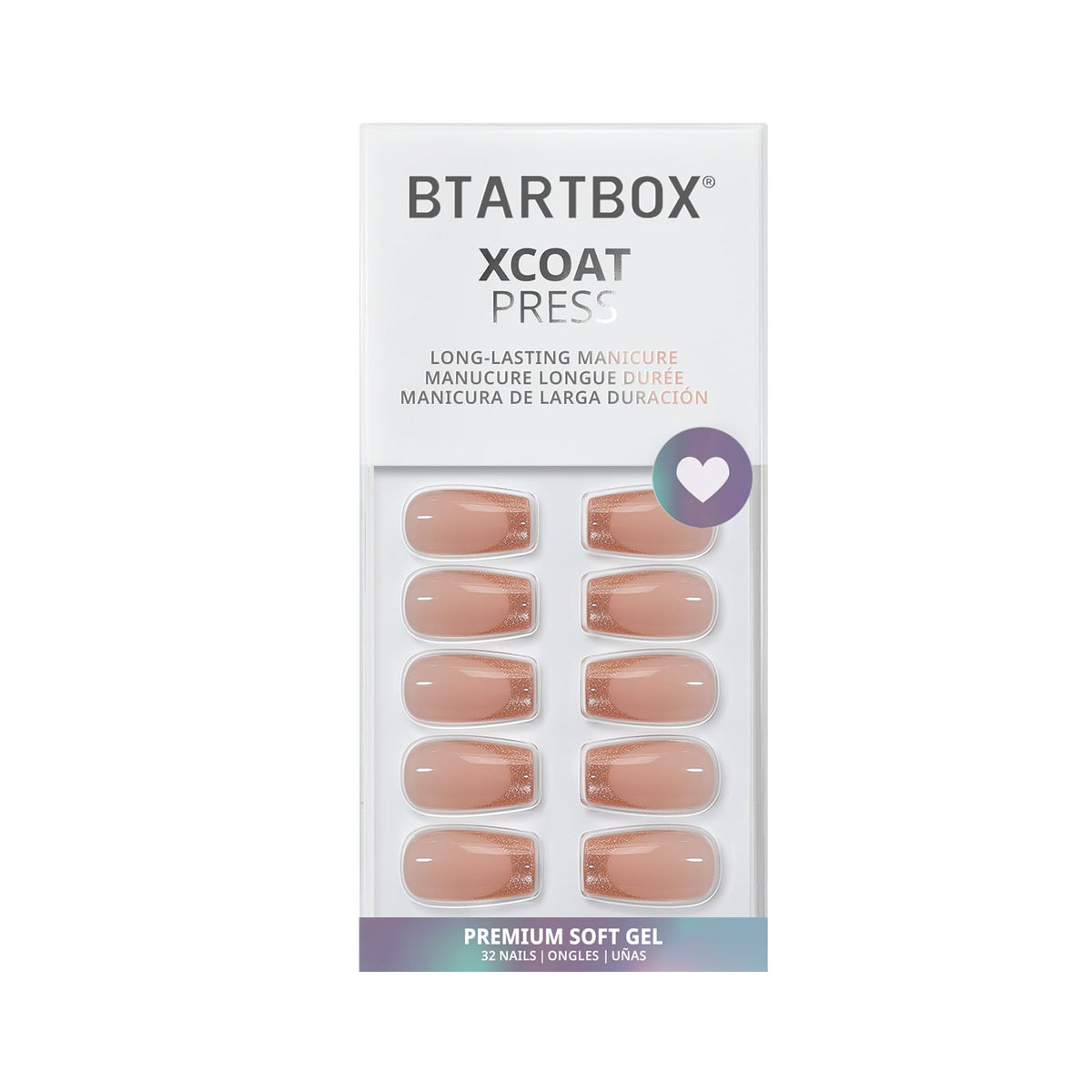 BTArtbox faux ongles pressés, détail de la texture