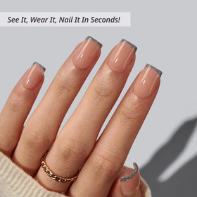 BTArtbox faux ongles pressés Ice Thread, présentation de la boîte avec accessoires inclus