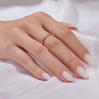 BTArtbox faux ongles pressés Ombre Off White avant