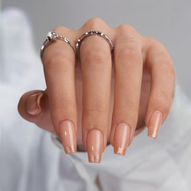 BTArtbox faux ongles pressés or poussière, vue de face